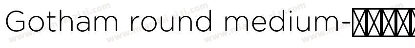 Gotham round medium字体转换